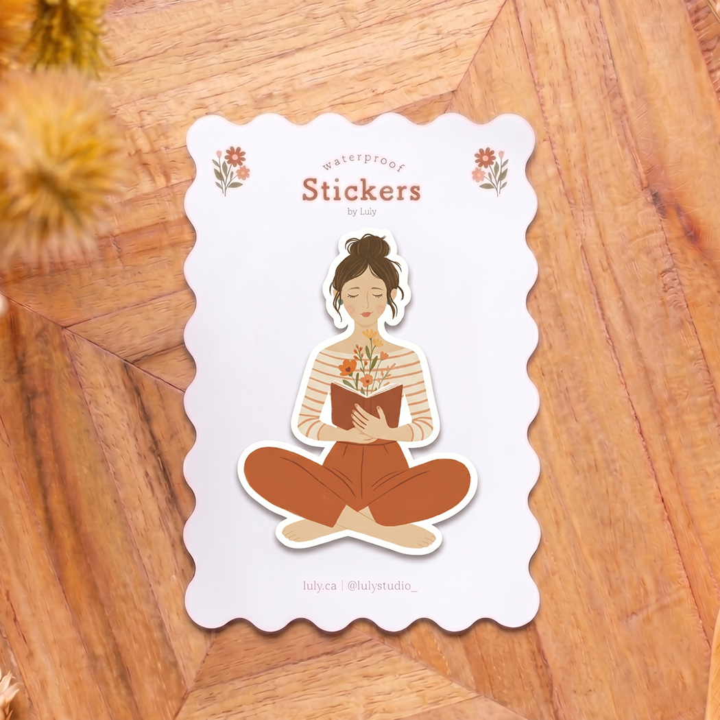 Life &  Flowers | Premium Matte Waterproof Vinyl Sticker