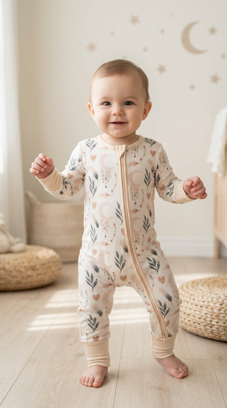 Moonlit Meadow Bamboo Baby Sleeper