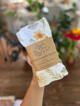 Fall Floral Baby Blanket  |  Fern Muslin Swaddle Blanket