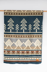 Tree Line Throw Blanket - Alpine Crest
