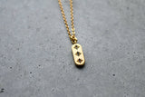 Crystal Three Star Gold Necklace