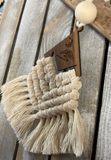 Moon and Mountains Macrame - Car Diffuser