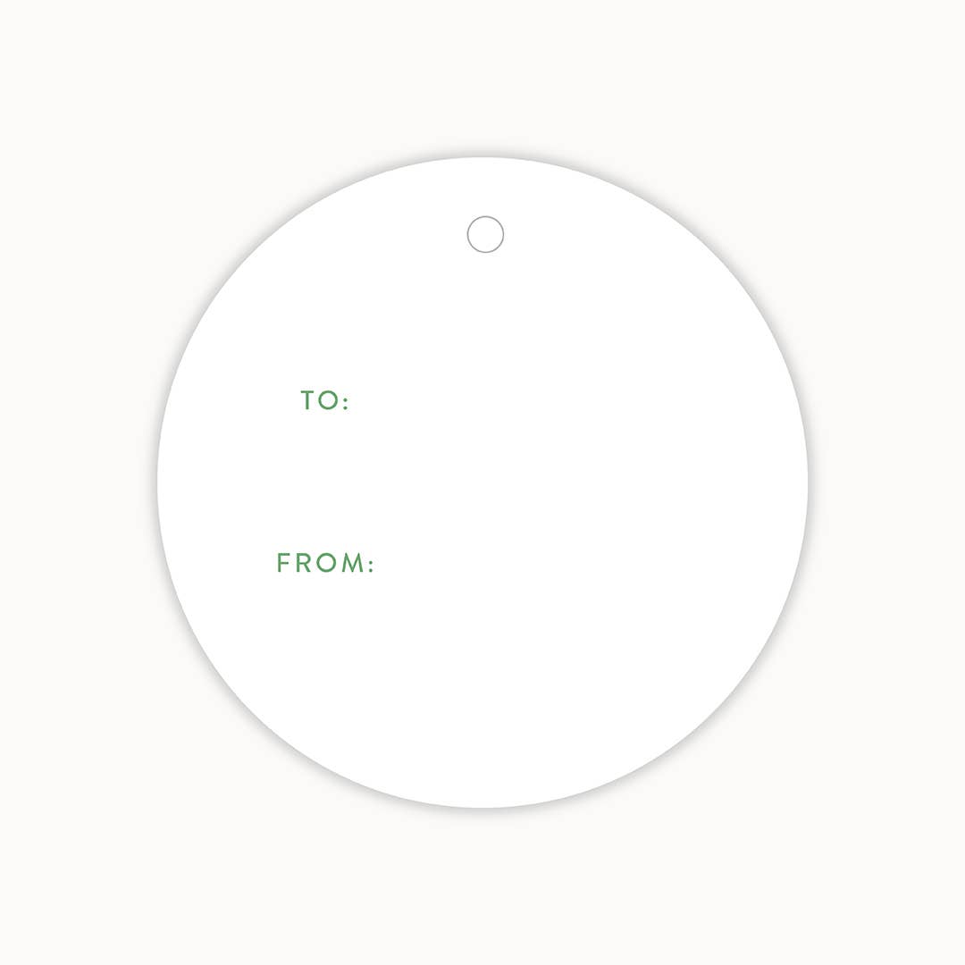 Christmas Wreath Gift Tags | Set of 8