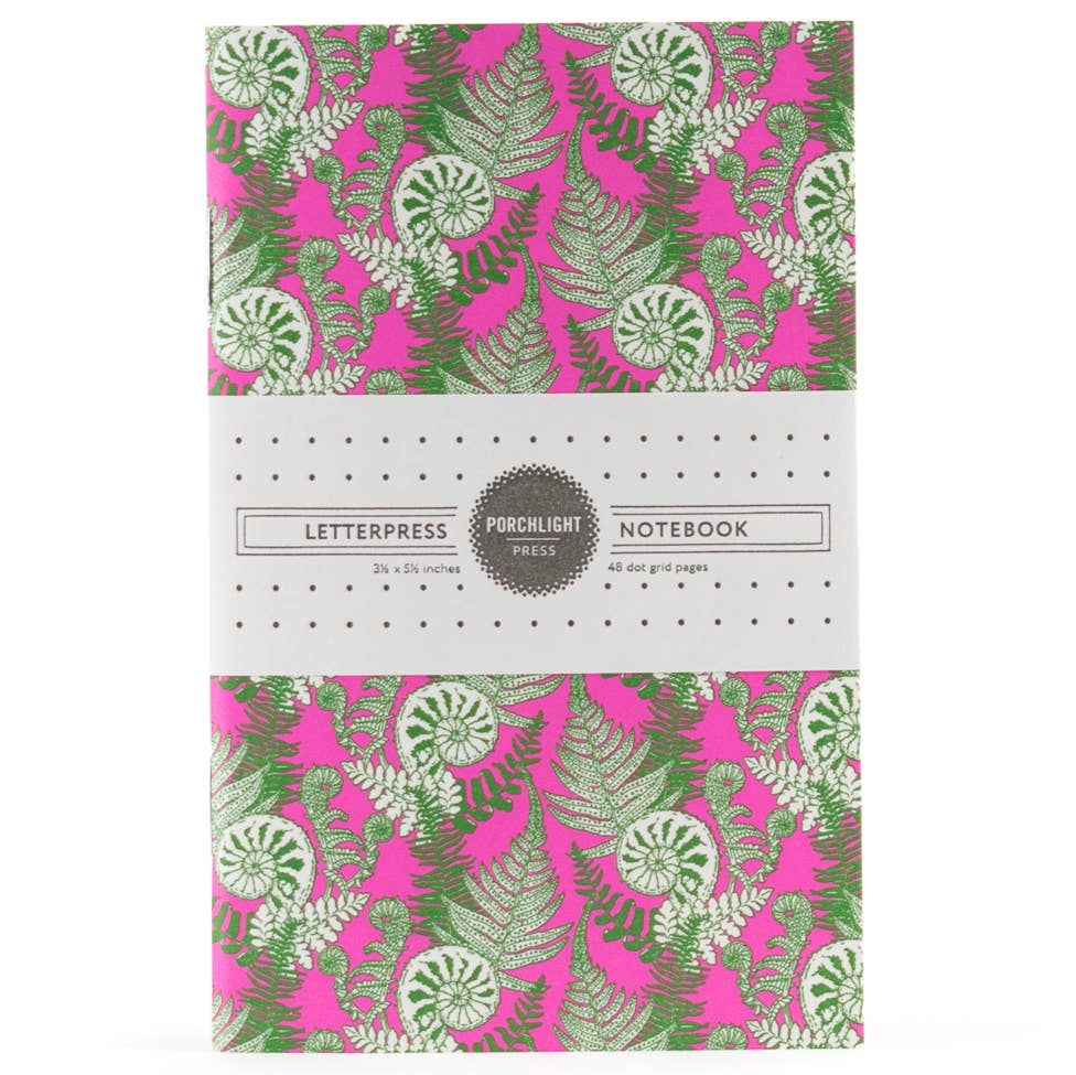 Fiddlehead Fern Pocket Notebook: Dot Pages