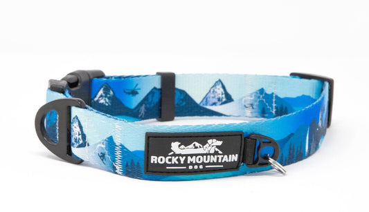 Kootenay Alpine Dog Collar: Blue