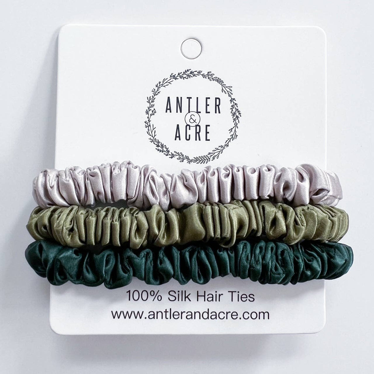 100% Silk Hair Tie Trio