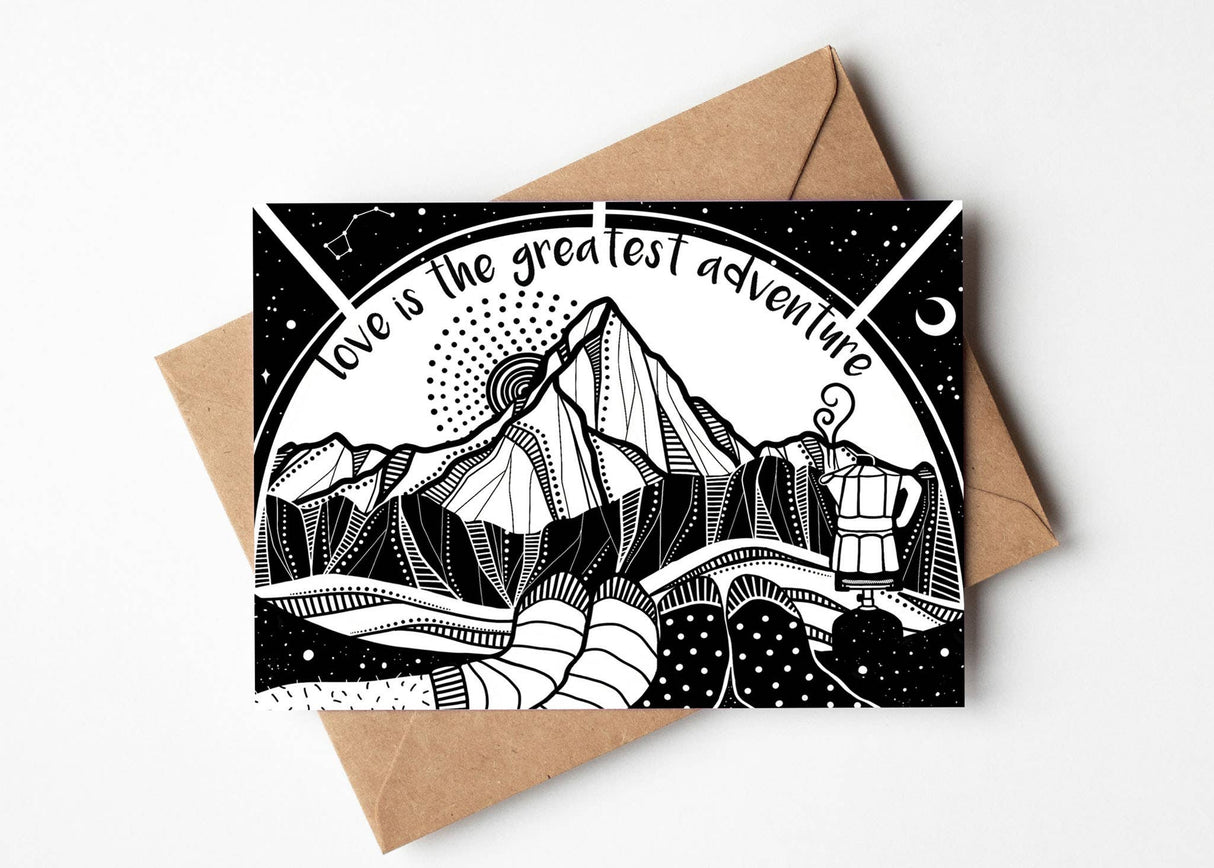 "Love Is The Greatest Adventure" - Greeting Card