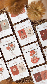 Magnetic Bookmark | Book and Flowers