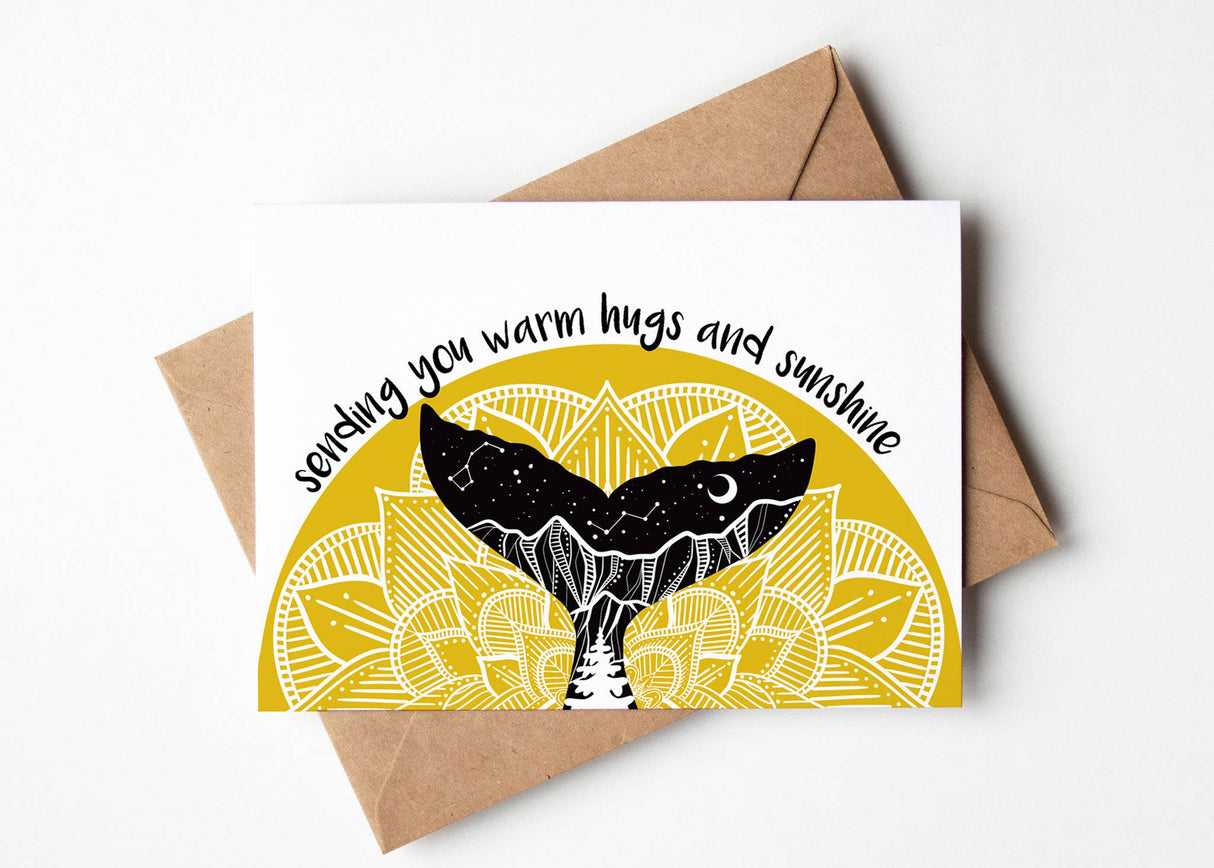 Sending You Warm Hugs And Sunshine - Greeting Card