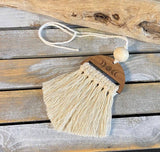 Moon phase Macrame Essential Oil Car Diffuser Charm