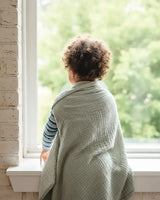 4 Layer Muslin Baby Blankets & Swaddle Blankets: Green