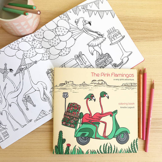 The Pink Flamingos Coloring Book