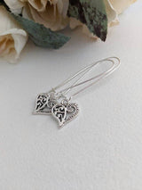 Silver Heart Earrings