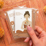 Floral Mini Card | Premium Matte Paper Greeting Card