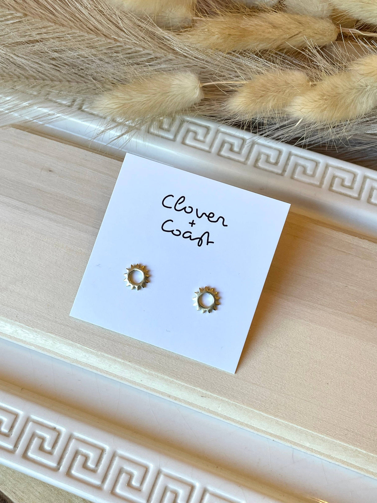 Gold Plated Sun Studs