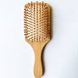 Detangling Bamboo Hair Brush - Plastic Free Biodegradable: Paddle