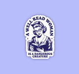 A Well Read Woman - Sticker