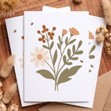 Wild Flower Mini Card | Premium Matte Paper Greeting Card