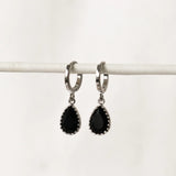 Dipa Hanging Earrings - Black