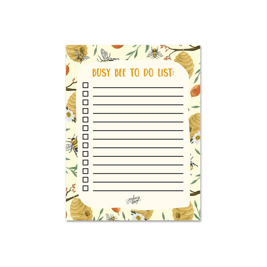 Busy Bee To Do List- 25pg Notepad