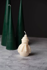 Snowman Candle: Holiday Spice