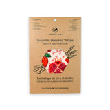 Beeswax Wrap for Food "A Single Medium Wrap": Lemon Bees