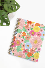 Spiral Notebook - Summer Floral / Dogs