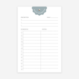 Daily Planner Notepad | Minimalist Daily Overview