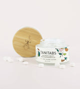 Toothpaste Tablets Fresh Mint - Reusable jar - 124 tablets: Reusable bamboo jar + 124 TANITABS