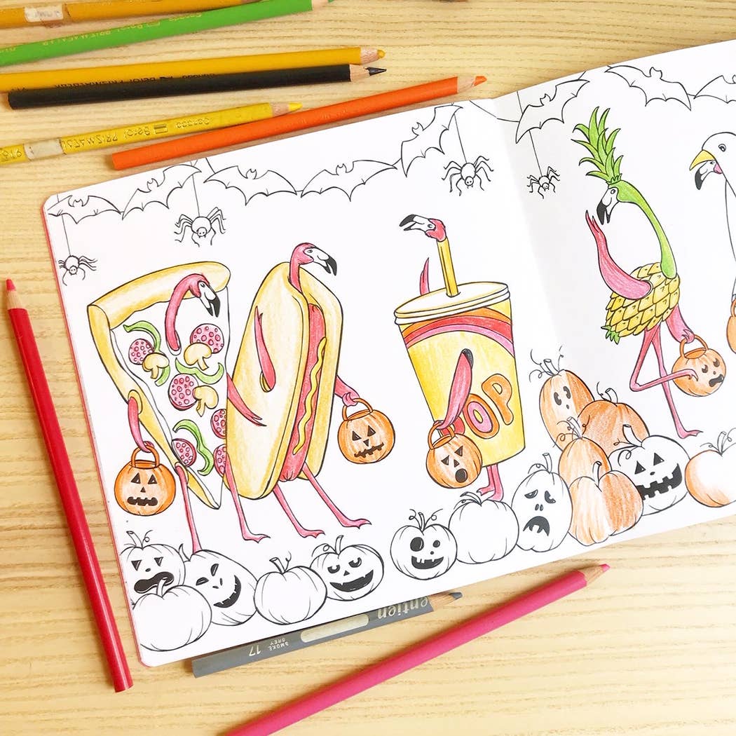 The Pink Flamingos Coloring Book