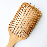 Detangling Bamboo Hair Brush - Plastic Free Biodegradable: Paddle