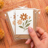 Wild Flower Mini Card | Premium Matte Paper Greeting Card