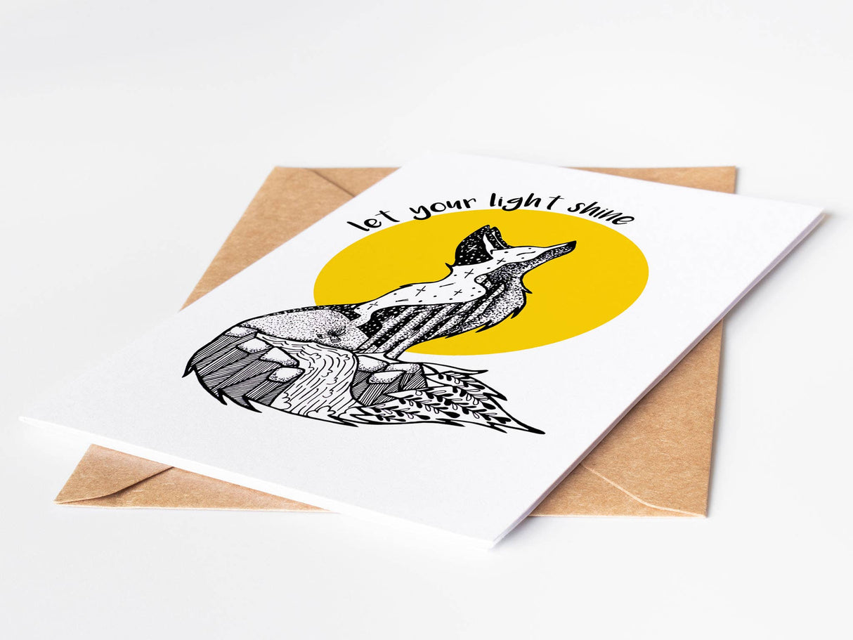 "Let Your Light Shine" - Greeting Card
