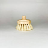 Natural Bamboo Sisal Dish Brush With Replaceable Head: Sisal - Replaceable
