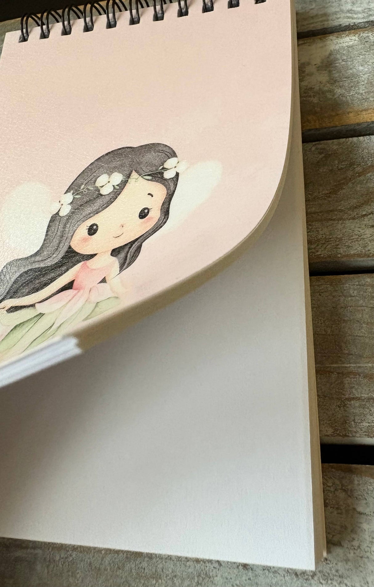 Fairy B - 4x6" - 80 sheets Top Coil Notebook