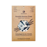 Beeswax Wrap for Food "A Single Medium Wrap": Lemon Bees