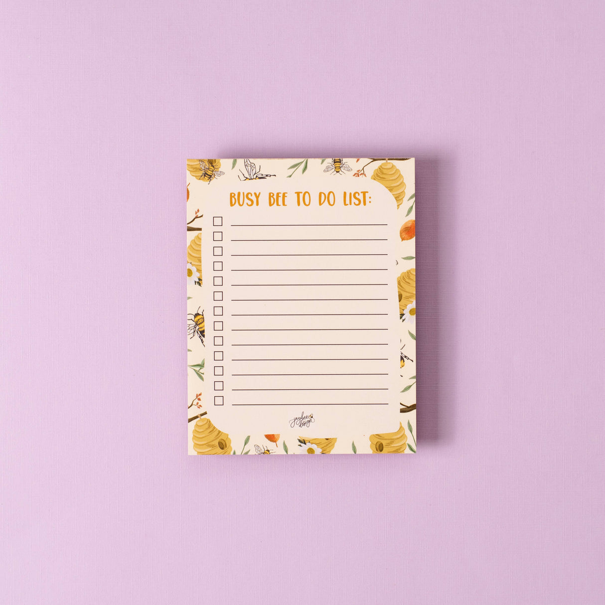 Busy Bee To Do List- 25pg Notepad