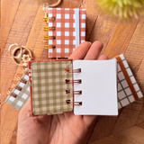Green Floral |Mini Book Keychain