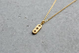 Crystal Three Star Gold Necklace