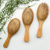 Detangling Bamboo Hair Brush - Plastic Free Biodegradable: Paddle