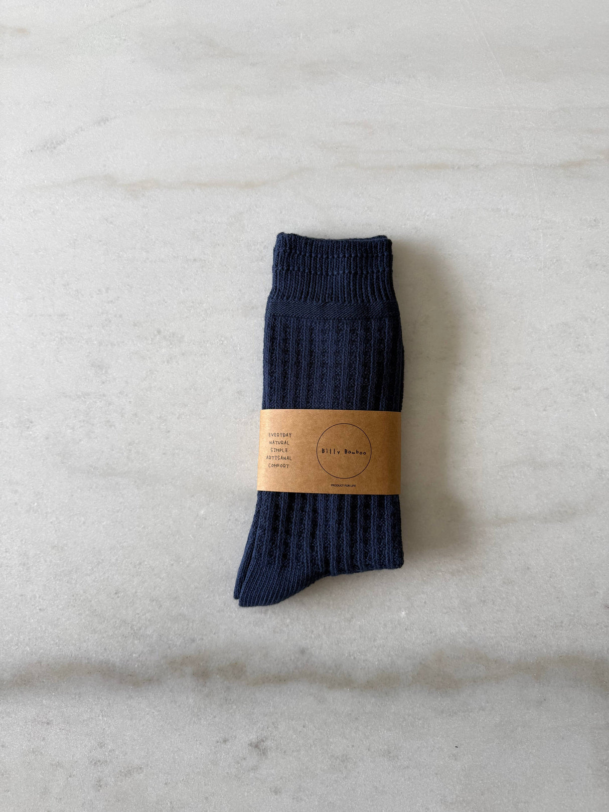 WAFFLE COTTON SOCKS: L/XL