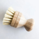 Natural Bamboo Pot & Dish Brush With Replaceable Head: Sisal Brush