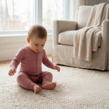 Blush Breeze - Bamboo Baby Romper – Soft Stretch Sleepwear