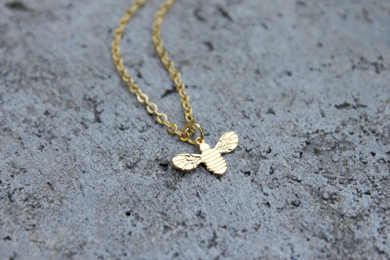 Gold Bee Necklace