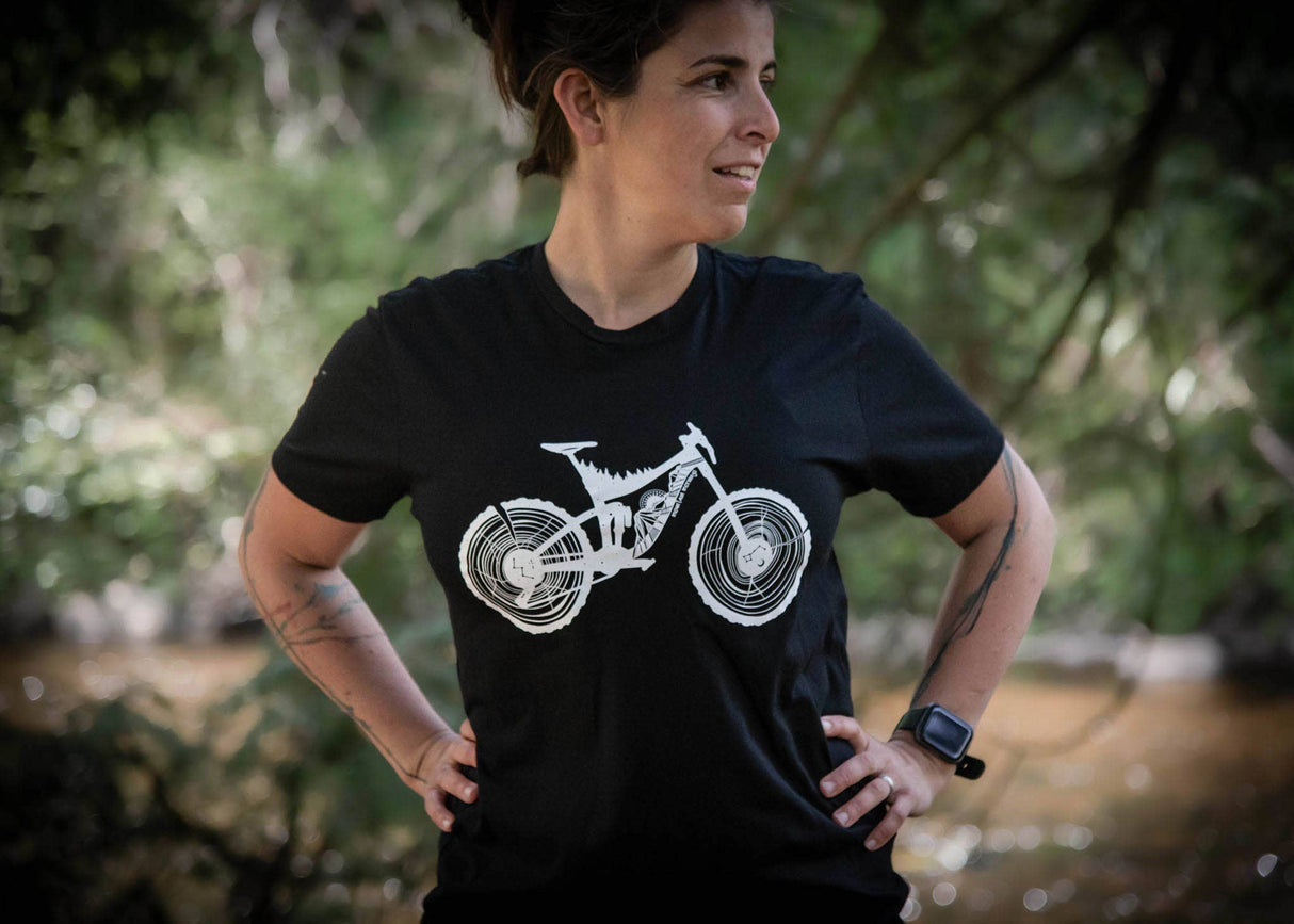 Mountain Bike, Unisex Tee: Indigo