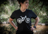 Mountain Bike, Unisex Tee: Indigo