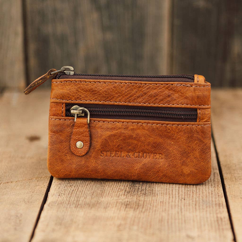 Tangent Leather Coin Pouch: Mini