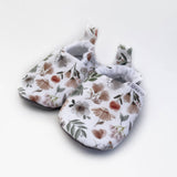 Sage Floral Baby Shoes