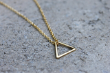 Gold Little Triangle Necklace
