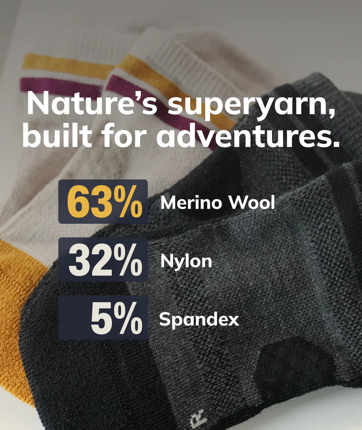 Everyday Merino Ankle Smoke